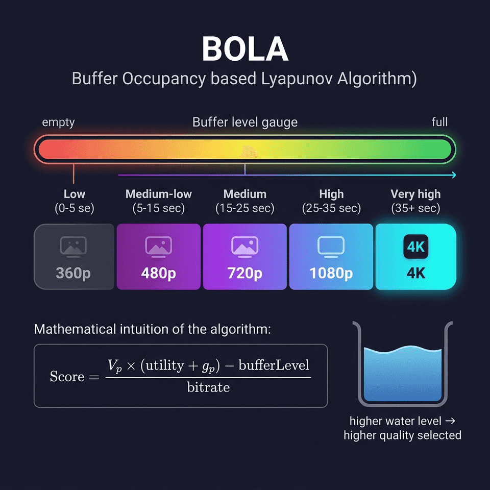 BOLA 버퍼 기반 비트레이트 선택